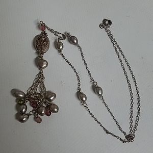 Pearl necklace 925 Silver vintage